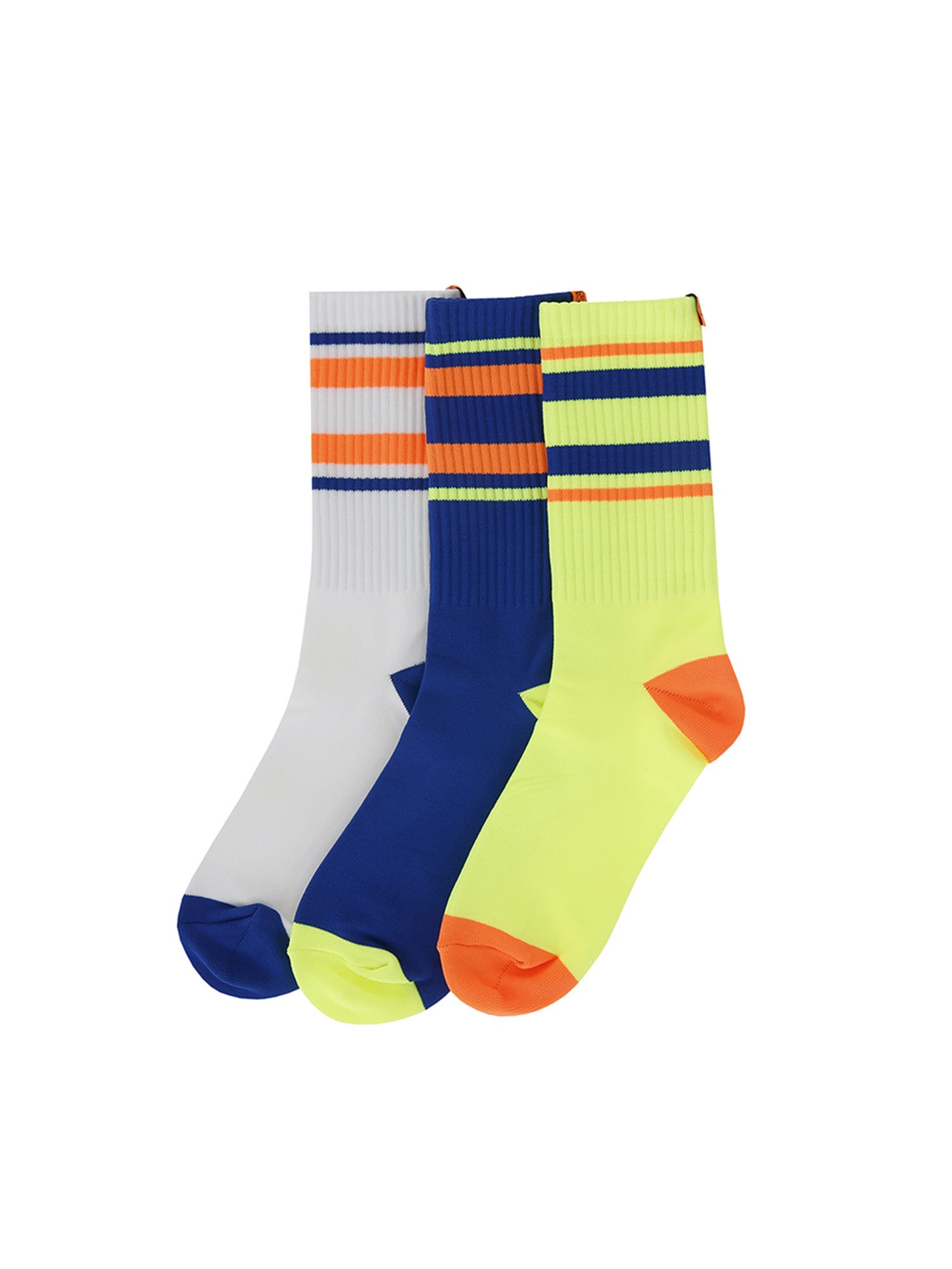 color stripe socks set-multi