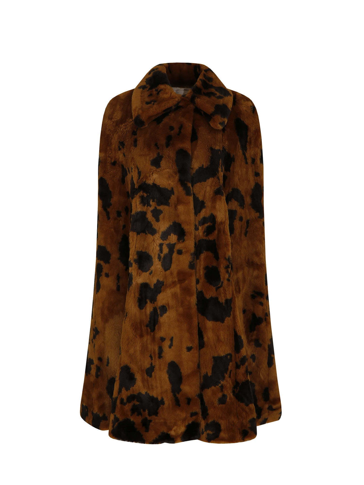 [AINEA]faux fur unique coat-black(001)