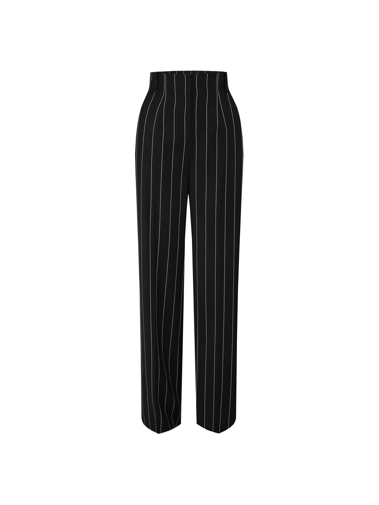 [TA221PT01P] double breast stripe suit(pants)-black
