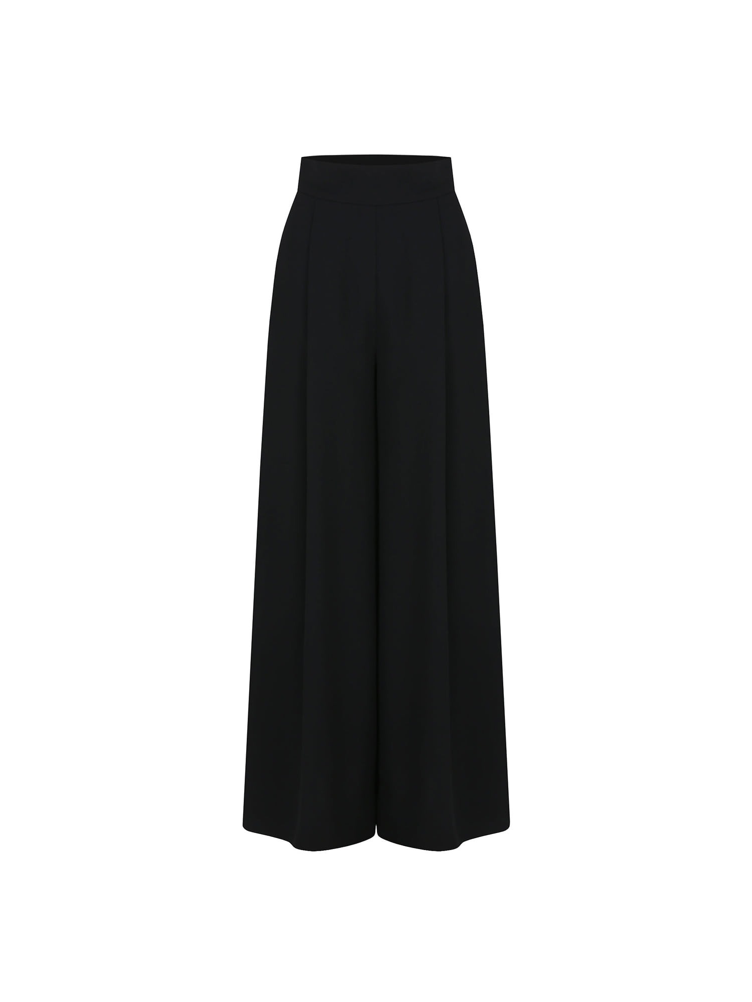[TA221PT06P] drape wide pant-black