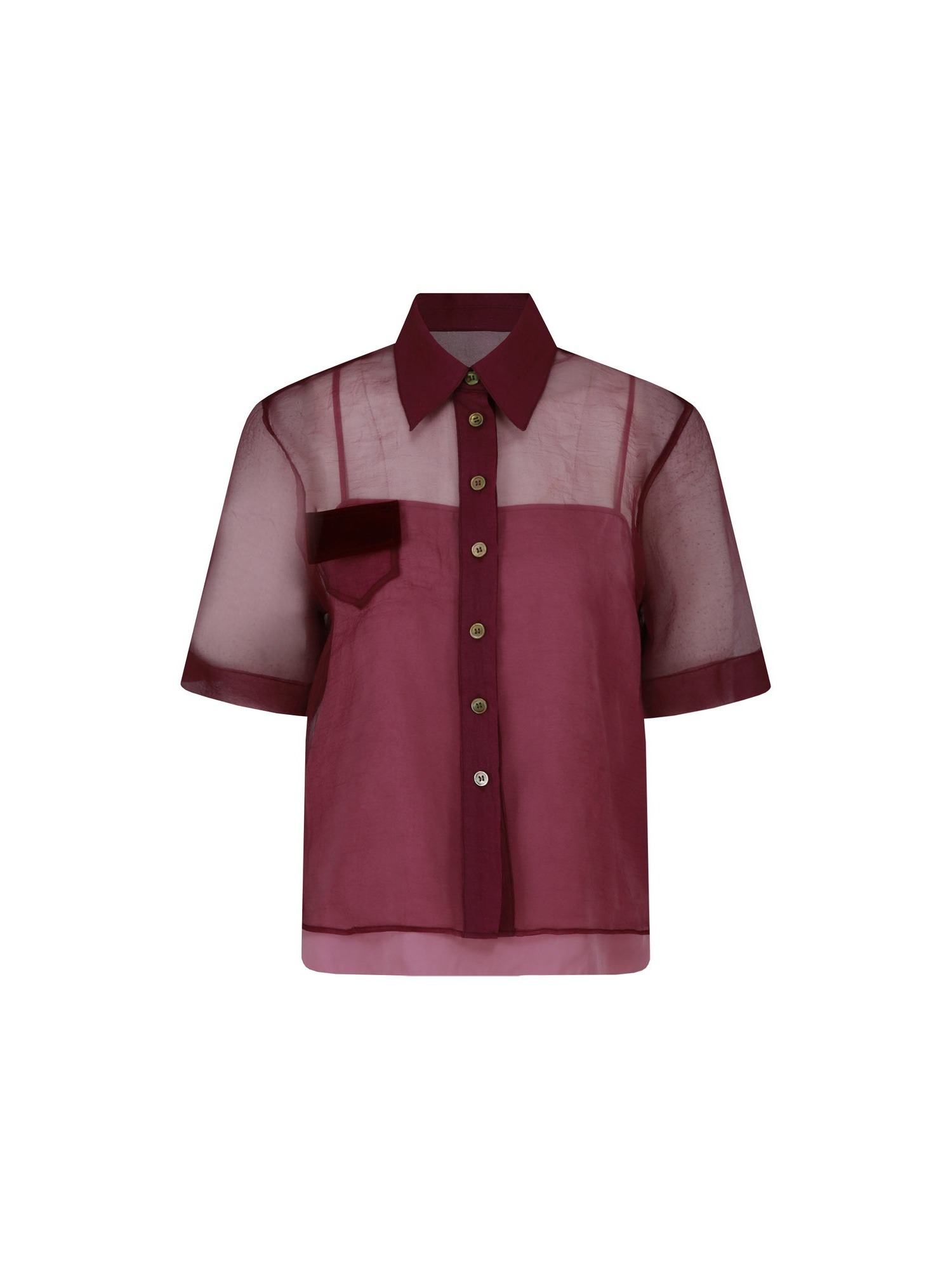 [TA221SH45P] organza collar blouse-purple
