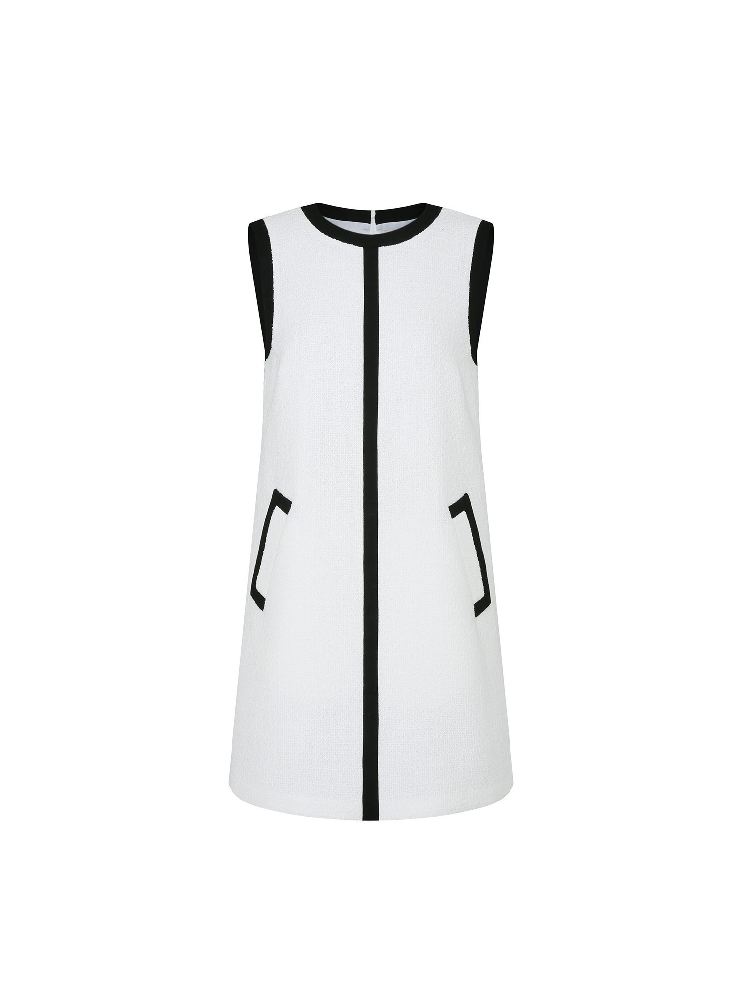 [TA221OP32P] combine sleeveless dress-white