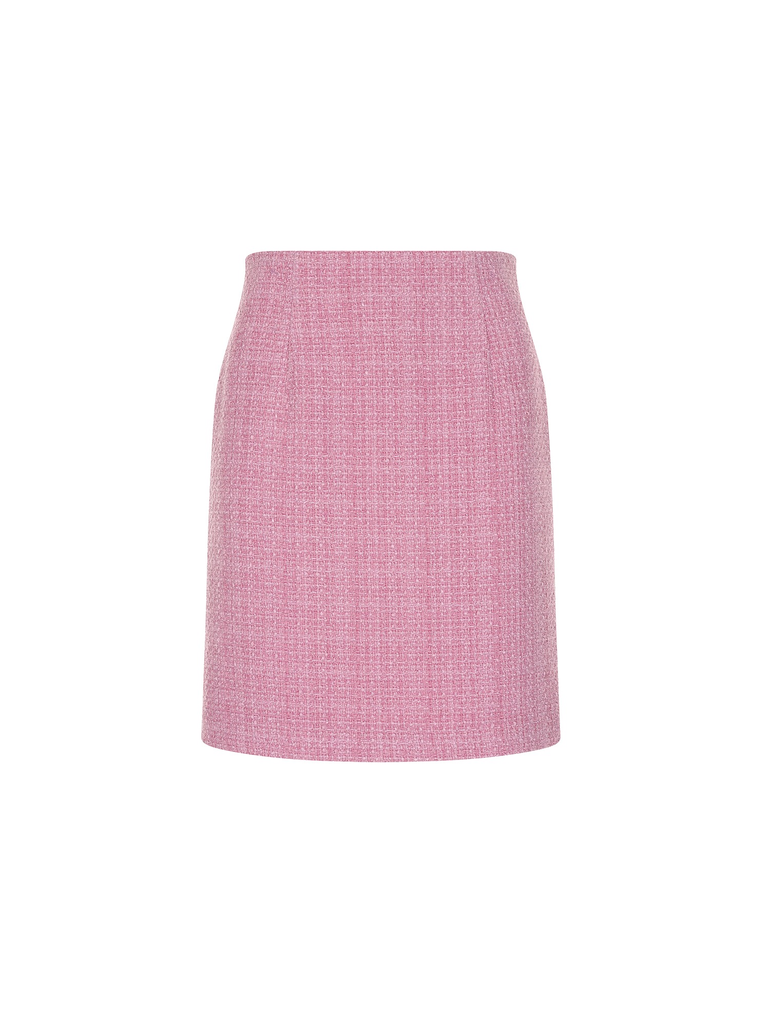 #131084 Fitted Tweed Skirt-PK